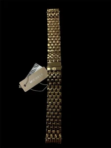 Michele 18MM Gold Plated Watch Bracelet. Genuine & Authentic. - Picture 1 of 3