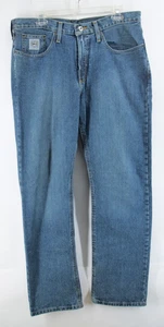 Cinch White Label Jeans Mens 33x32 Blue Straight Leg Denim workwear - Picture 1 of 9