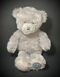 Mercedes Benz Teddy Bear Plush Grey 14" Stuffed Animal Sewn Embroidered Eyes - Picture 1 of 10