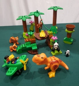 Lego Duplo MIX SET Tropical Island+ Safari Jungle Animals+PLANE+ T-REX+Minifigs - Picture 1 of 23