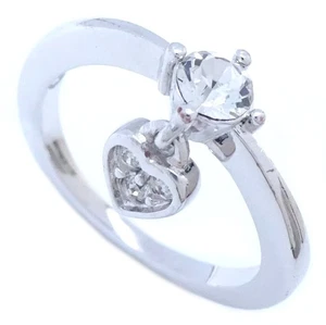 SWAROVSKI Heart Silver plating ring Crystal Size 5.5 /292059 - Picture 1 of 9