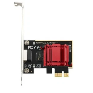 2X(2,5G PCI-E zu RJ45 Netzwerkkarte Ethernet 2500Mbps 2,5Gbps für PC G9G7)1889 - Bild 1 von 6
