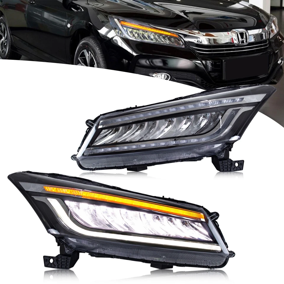 Conjunto de faros delanteros LED Touring para Honda Accord 2008-2012 8ª generación Foto 1 de 4