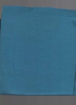 1 yard fabric ribbing peacock blue 60% cotton 40% polyester 36" wide - Image 1 of 3