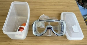 TUSA Panogeo scuba Clear M-30 TABATA Snorkel mask Made In Taiwan With Case - Picture 1 of 7