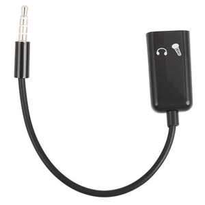 2X(3.5mm Divisor de audio estereo Macho a auricular Adaptador de microfono 9675 - Imagen 1 de 8
