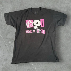 Camisa Machine Gun Kelly Para Hombres XL Negra Rosa Dios Era Una Chica Álbum Rock Hip Hop Emo - Imagen 1 de 8