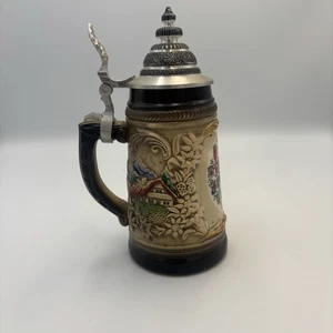 GERMAN BEER STEIN Zoller & Born, Stuttgart Hand-Painted, Made In Germany - Picture 1 of 4