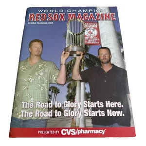 World Champion Red Sox Magazine Spring Training 2005 MLB Baseball VINTAGE NEW - Imagen 1 de 2