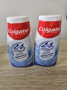 2 Pack Colgate 2 in 1 Liquid Gel Toothpaste & Mouthwash Whitening 4.6 OZ - Picture 1 of 3