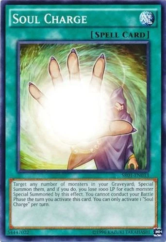 Soul Charge - SR01-EN033 - Common - Unlimited Edition - Damaged - Image 1 of 1