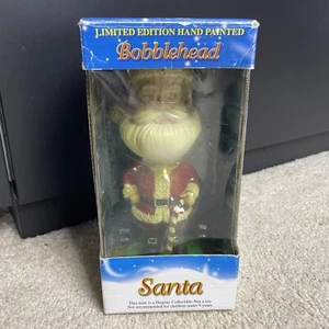 Babbo Natale Bobblehead dipinto a mano 2001 edizione limitata decorazione natalizia da collezione - Foto 1 di 8
