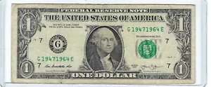 Banconota banconota da 1 dollaro 2013 fantasia TOMBSTONE numero di serie G19471964E 1947 1964 - Foto 1 di 2