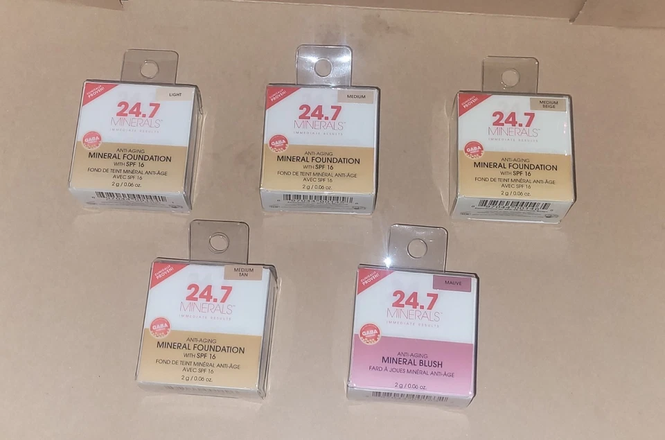 NEW 24/7 Ageless Mineral Foundation or Blush   Choose your Favorite Color - Image 1 of 1