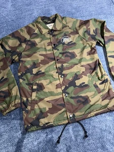 Vans Jacket Mens Camo Medium Windbreaker Camouflage Lightweight AOP Skater - Picture 1 of 13
