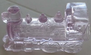 Collectible Vintage Amethyst Glass Bottle – Locomotive – GDC – GREAT COLLECTIBLE - Picture 1 of 7