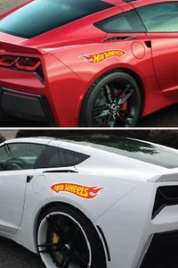 2 Hot Wheels JDM Large Logo Vinyl Decal Sticker Race Sport Car Truck Window 25" - Bild 1 von 2
