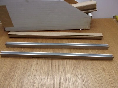 (Qty.2) 3/8" Base 1/2" Leg 3/32" Wall X 12" Anodized 6063 Aluminum U Channel - Image 1 of 4