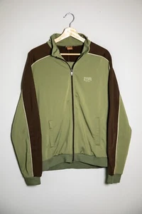 Hugo Boss Track Jacket Orange Label Track Pocketed Full Zip - Green - Men's L - Foto 1 di 12