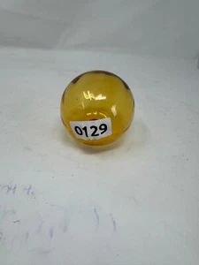 Vintage Amber Glass Vase/Decanter Stopper Hand-Blown Round Orb Replacement - Picture 1 of 2