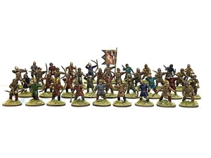 DARK AGE VIKING/SAXON ARCHERS & SLINGERS 36 28mm painted historical wargame SAGA - Picture 1 of 5