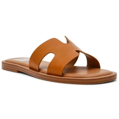 Босоножки-шлепанцы женские DV Dolce Vita с H-образным ремешком размер 9 желтовато-коричневые - Изображение 1 из 4