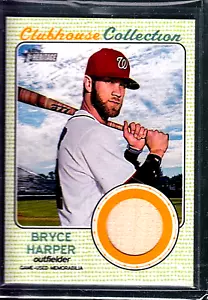 BRYCE HARPER 2017 TOPPS HERITAGE CLUBHOUSE SAMMLUNG SPIEL GEBRAUCHT FLEDERMAUS - Bild 1 von 1