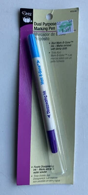 Bolígrafo de doble propósito Dritz, azul y púrpura Foto 1 de 3