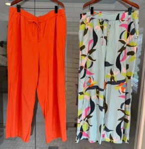 Lot of (3) A New Day Wide Leg Linen Pants | Sizes 1X & XXL - Picture 1 of 9