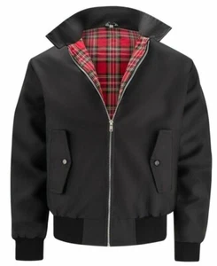 GIACCA HARRINGTON DA UOMO MOD SKINHEAD VINTAGE SCOOTER BIKER RETRÒ CAPPOTTO LEGGERO - Foto 1 di 3