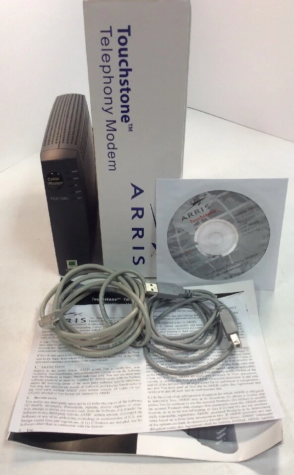 Arris Touchstone TM502G Telephony Cable Modem PCX1100U ElectronicsRecycled - Image 1 of 4