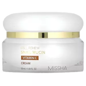 Cell Renew Snail Mucin, Vitamin C Cream , 1.69 fl oz (50 ml) - Picture 1 of 4