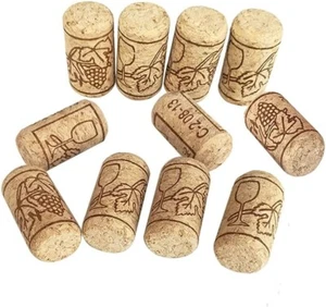 Tappi Sughero 100pz. Agglomerato 24x38mm Paraffinato Bottiglie da Vino Bordolesi - Imagen 1 de 4