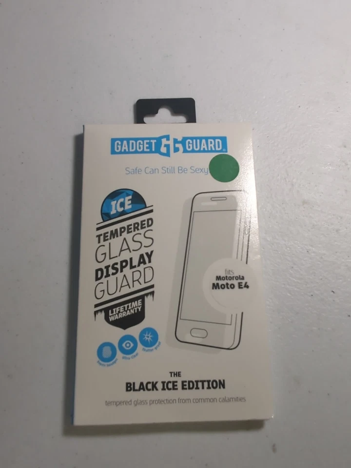 Lot Of 4 Gadget Guard Black Ice Series Tempered Glass  for Moto E4 - Image 1 of 1