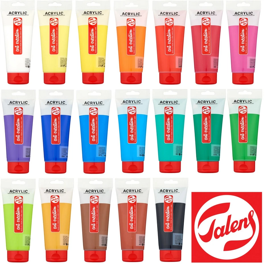 ROYAL TALENS Talens Acrylfarben 200 ml Tuben Art Creation Künstler Acrylfarbe