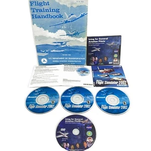 Bundle Flight Training Book, 2002 Flight Simulator CD, NASA Icing Pilots DVD - Picture 1 of 12