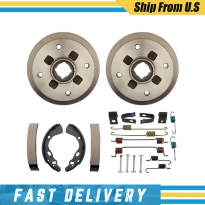 Fits 1989 Ford Festiva -Raybestos Rear Drums Brake Shoes & Hardware Spring Kit - Image 1 of 4