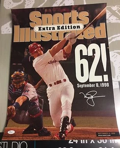 Mark McGwire Signed 16x20 Sports Illustrated 62nd Homerun 1998 Auto JSA - Picture 1 of 3