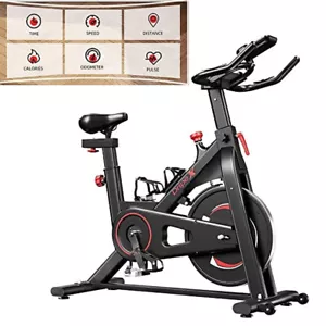 Heimtrainer Indoor Cycling Fitness Bike Fahrrad Trimmrad Hometrainer bis 150 kg - Bild 1 von 8