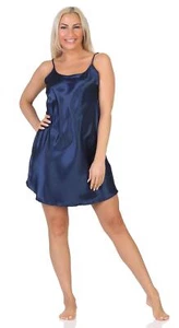 Damen kurzes Negligé Nachtkleid Nachthemd Nachtwäsche Dessous Satin S M L XL 2XL - Bild 1 von 80
