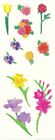 RARE Colourful Flowers Stem Creative Memories Studio Stickers