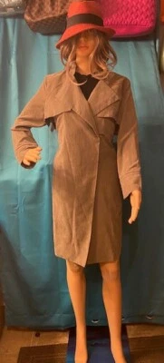 Abrigo/ablazer/chaleco largo verde manga larga Papaya para mujer talla grande  Foto 1 de 4