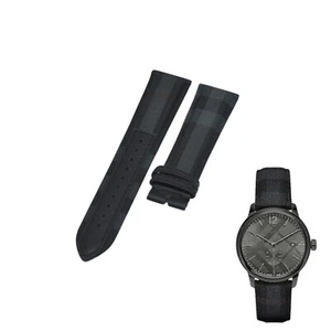 Correa de reloj BU10010 20 mm de cuero negro para Burberry Sport - Imagen 1 de 7