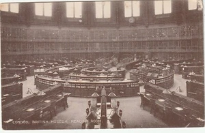 UNA POSTAL ANTIGUA, sala de lectura del Museo Británico de Londres, como nueva - Imagen 1 de 2