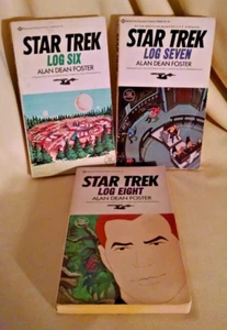 SET LOG STAR TREK 3 PB ALAN DEAN FOSTER 6 7 8 SIX SEVEN OTTO BALLANTINE 1976. - Foto 1 di 10