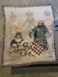 Jim Shore Weihnachten Krippe Weisen Frieden Wandteppich Afghan Überwurf 52" x 61". - Bild 1 von 10