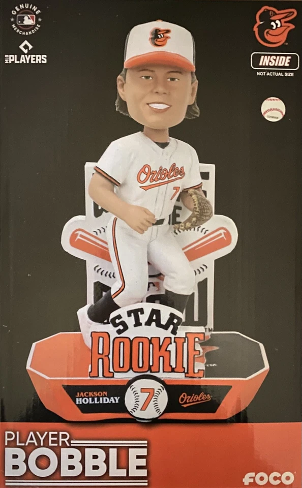 Jackson Holliday Baltimore Orioles Star Rookie Bobblehead #11/96 - Image 1 of 1