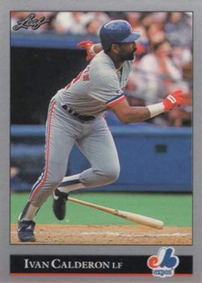 #283 Ivan Calderon - Montreal Expos - 1992 Leaf Baseball - Image 1 of 1