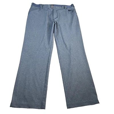 Adidas Men's Golf Pants Heathered Blue Performance Lightweight 38 x 31 Stretch - Image 1 of 4