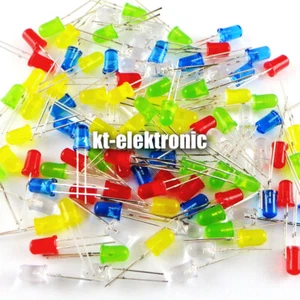 5mm LED Sortiment 5 Farben á 20 Stück = 100 LEDs - Bild 1 von 1